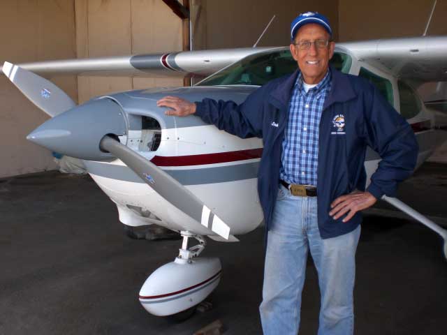 Bob and his Cessna Cardinal, April 14, 2008