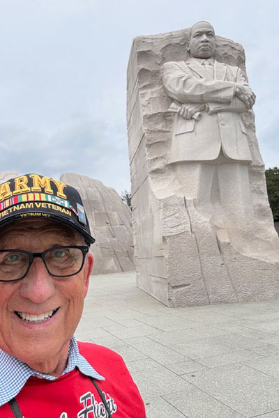 Selfie at the MLK Jr Memorial