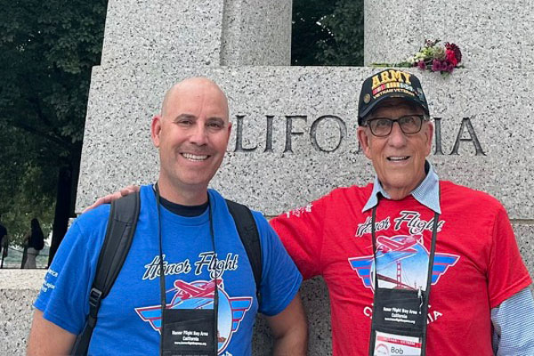 My Older Son and me at the WW 2 Memorial