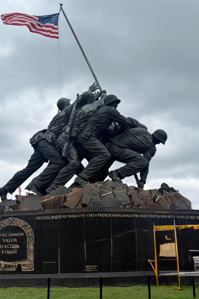 Iwo Jima Statute at the Marine Corps Memorial