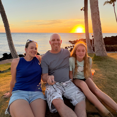 My younger son and his family
